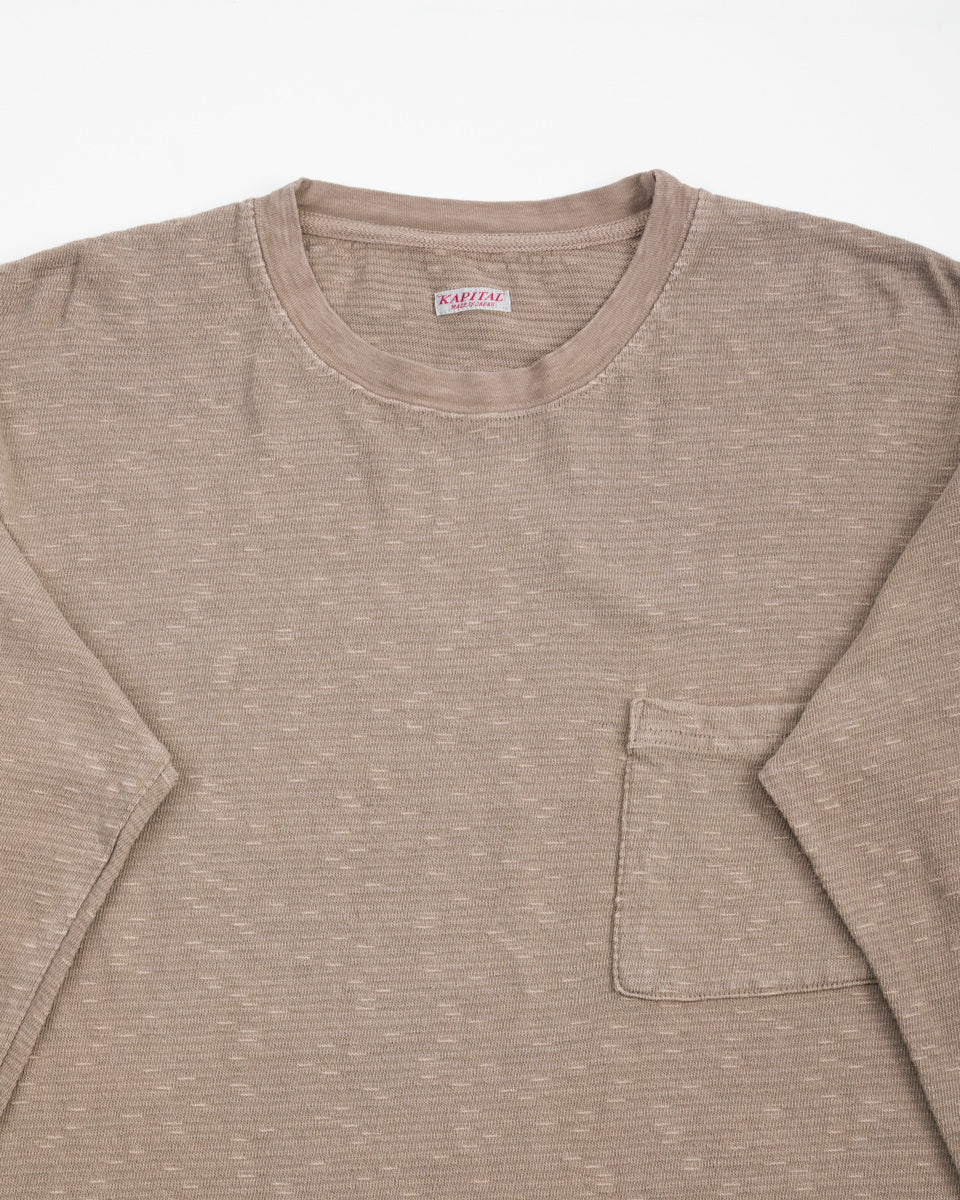 Kapital AMUSE Knit Pocket Long Sleeve T - Charcoal - Standard & Strange