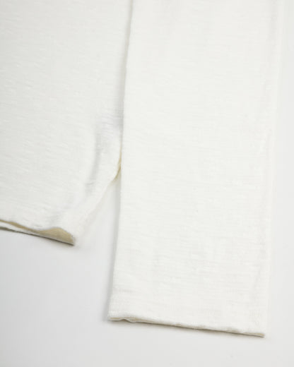 Kapital AMUSE Knit Pocket Long Sleeve T - White - Standard & Strange