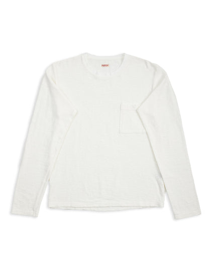 Kapital AMUSE Knit Pocket Long Sleeve T - White - Standard & Strange