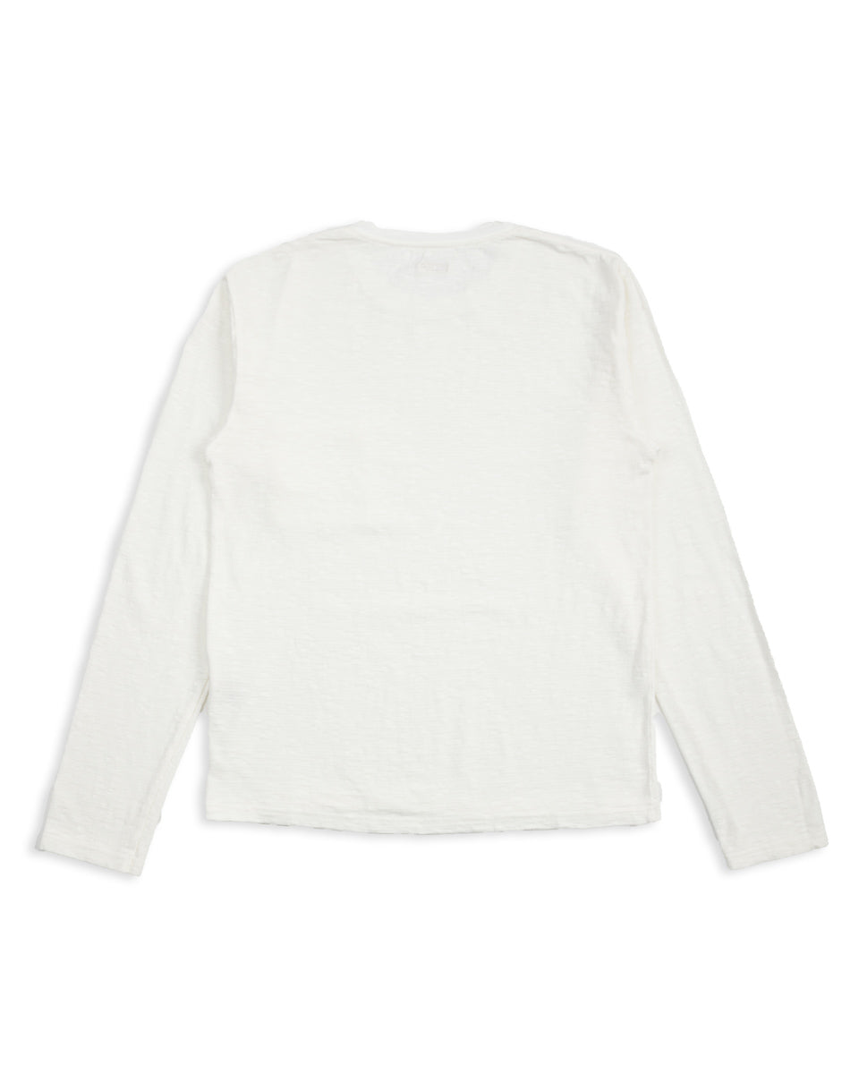 Kapital AMUSE Knit Pocket Long Sleeve T - White - Standard & Strange
