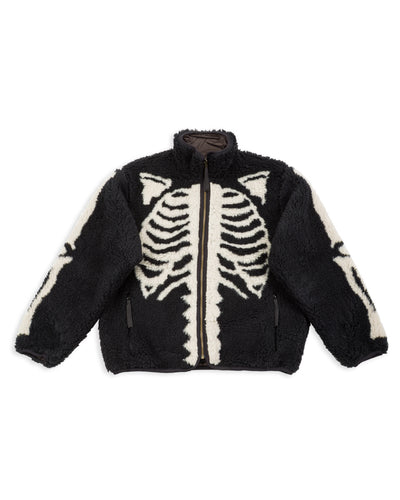 Kapital BONE Boa Fleece Reversible Blouson - Black - Standard & Strange