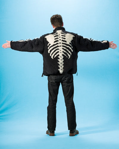 Kapital BONE Boa Fleece Reversible Blouson - Black - Standard & Strange