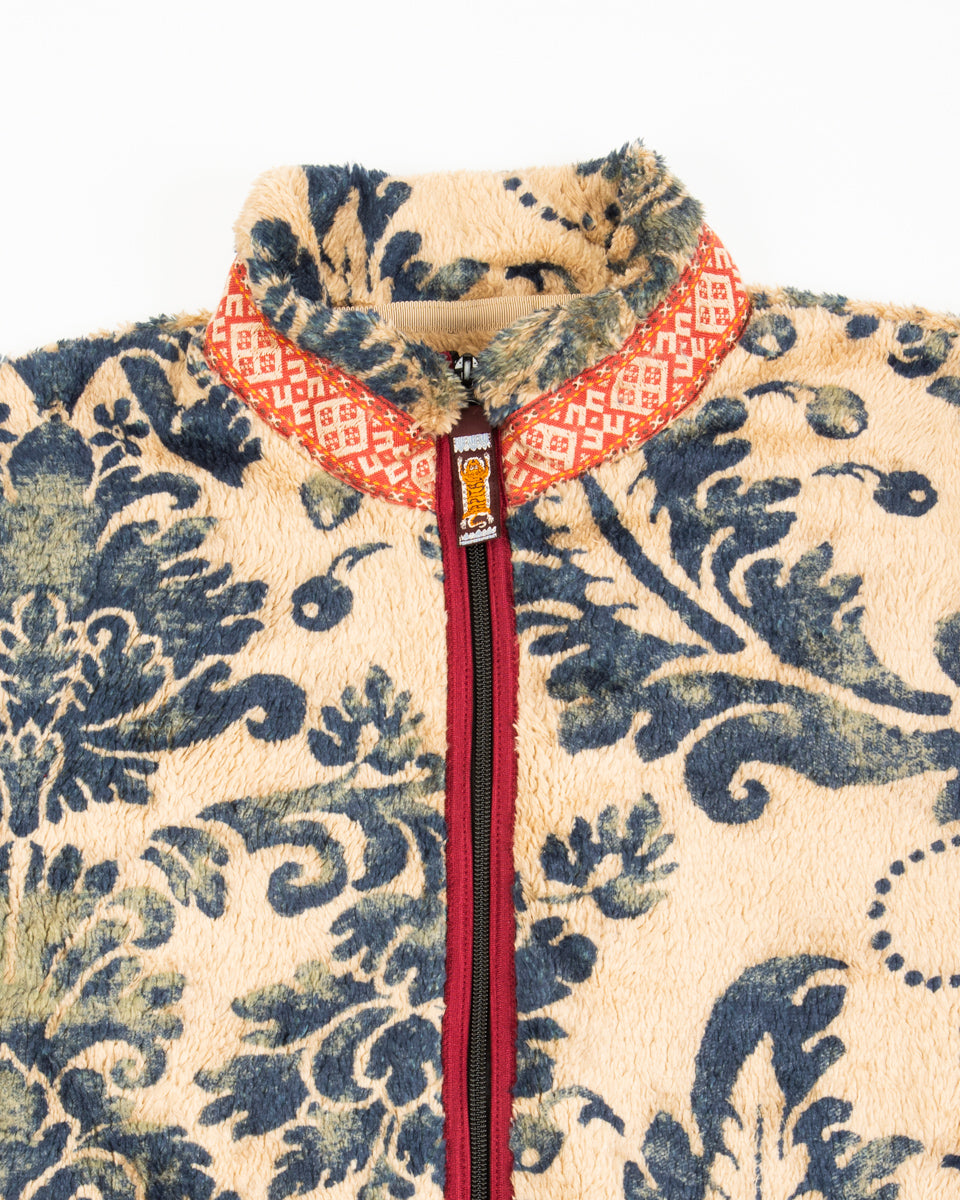 Kapital DAMASK Fleece ZIP Blouson - Beige - Standard & Strange