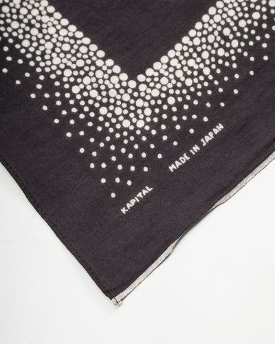 Kapital Fastcolor Selvedge Bandanna (MAGPIE Embroidery) - Black - Standard & Strange