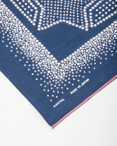 Kapital Fastcolor Selvedge Bandanna (MAGPIE Embroidery) - Navy - Standard & Strange