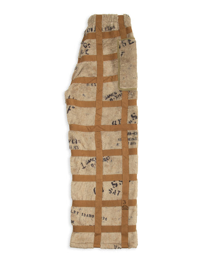 Kapital Fleece PRISONER Craft Tattersall Easy Pants - Beige - Standard & Strange