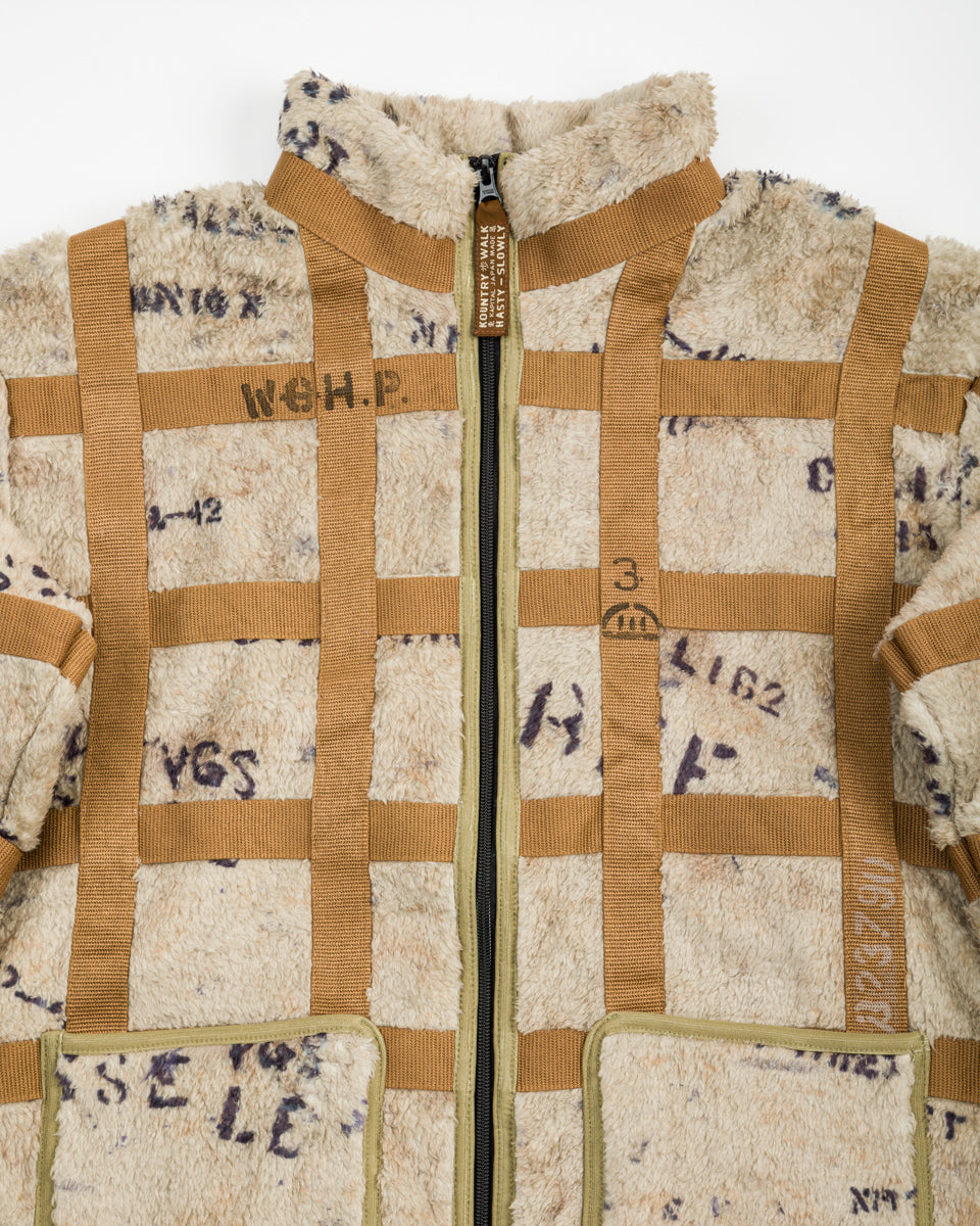 Kapital Fleece PRISONER Craft Tattersall ZIP Blouson - Beige - Standard & Strange