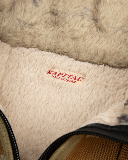 Kapital Fleece PRISONER Craft Tattersall ZIP Blouson - Beige - Standard & Strange