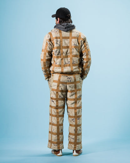 Kapital Fleece PRISONER Craft Tattersall ZIP Blouson - Beige - Standard & Strange