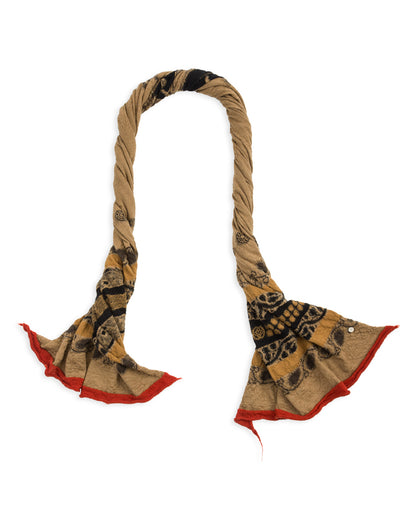Kapital Fulling Wool Scarf COPTIC SKULL - Beige - Standard & Strange