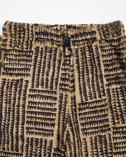 Kapital HACKSAW-BLOCK Fleece EASY Pants - Beige - Standard & Strange