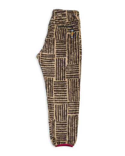 Kapital HACKSAW-BLOCK Fleece EASY Pants - Beige - Standard & Strange