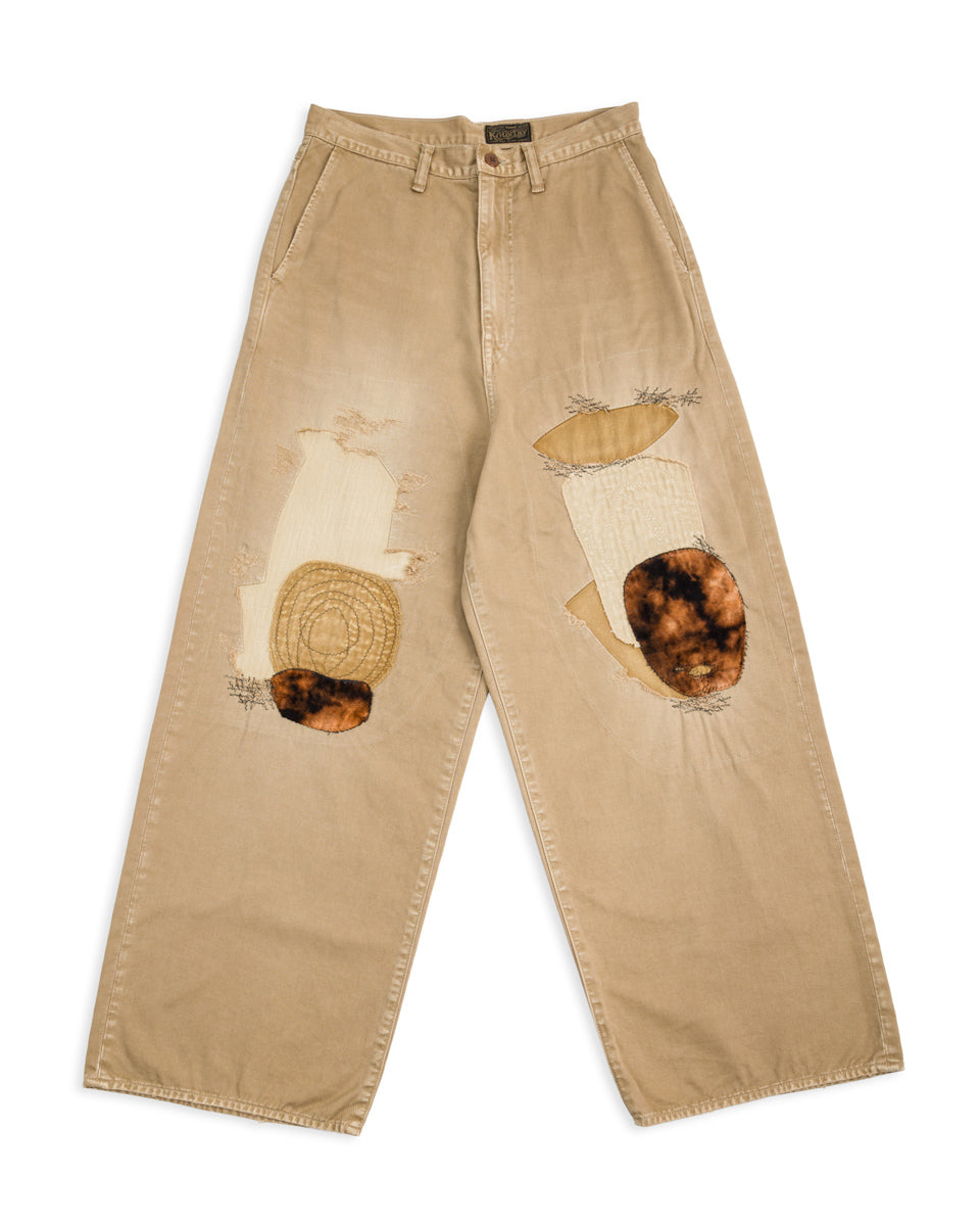 Kapital KATSURAGI PORT Baggy Pants(Champetre Remake) - Beige - Standard & Strange