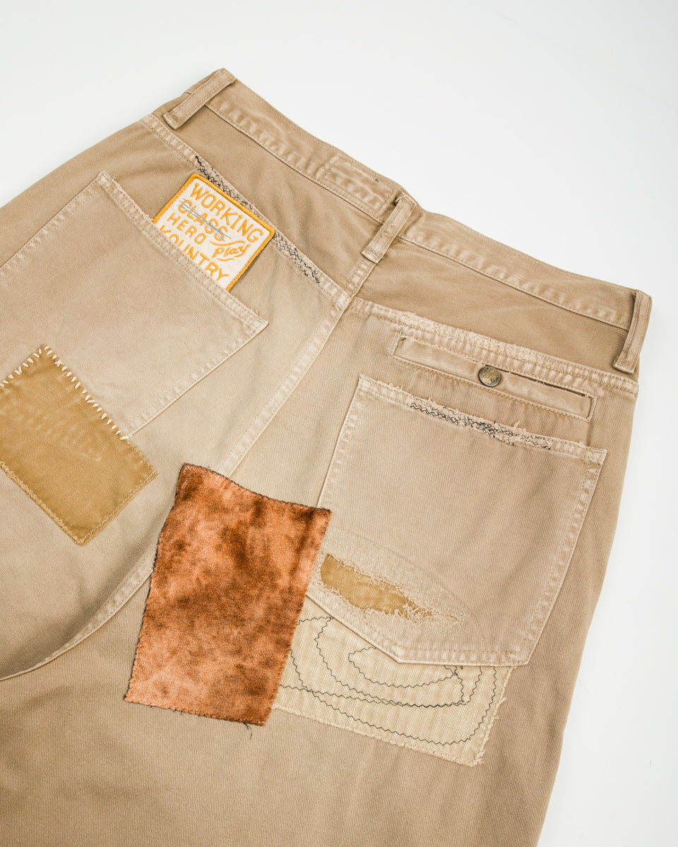 Kapital KATSURAGI PORT Baggy Pants(Champetre Remake) - Beige