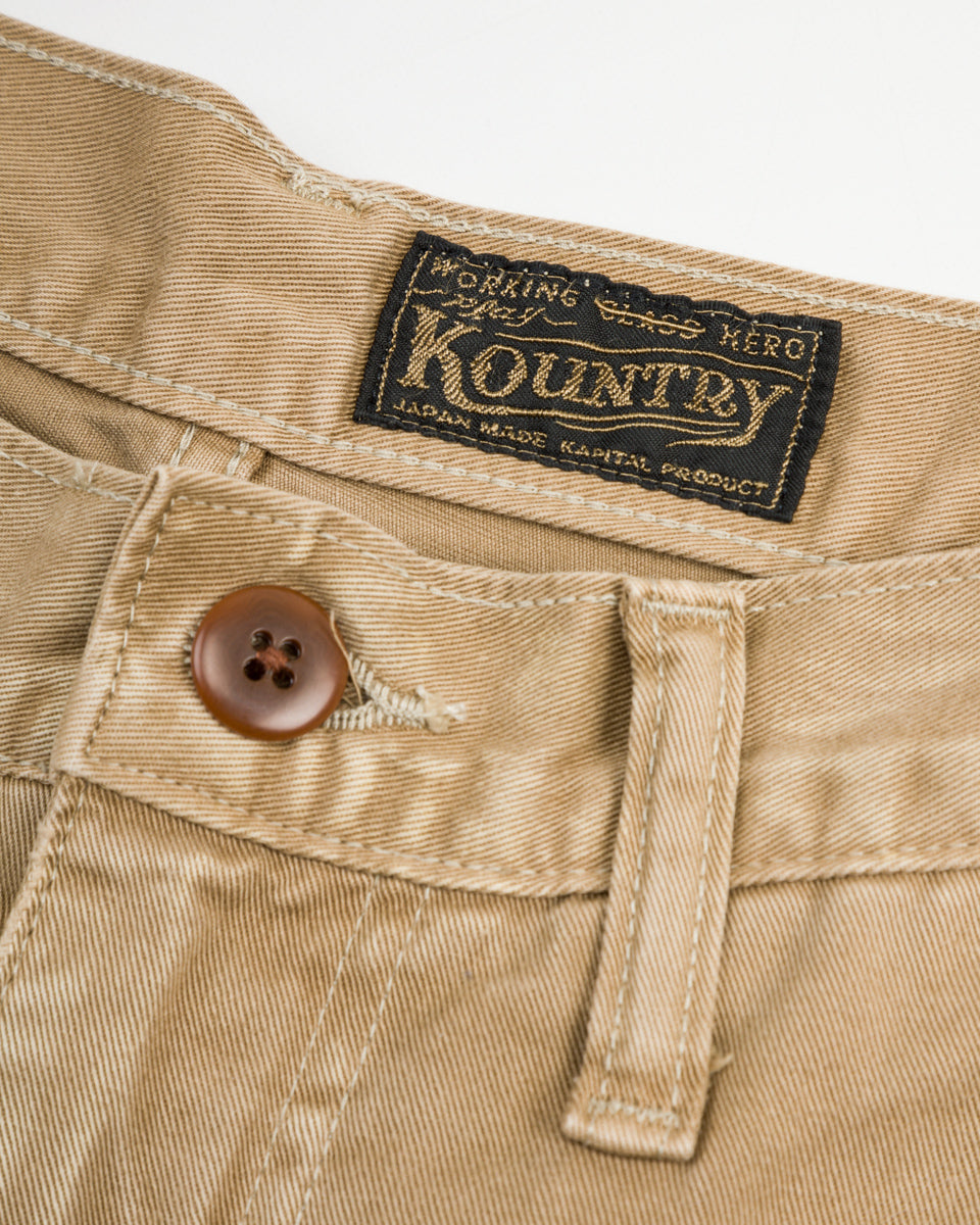 Kapital KATSURAGI PORT Baggy Pants(Champetre Remake) - Beige