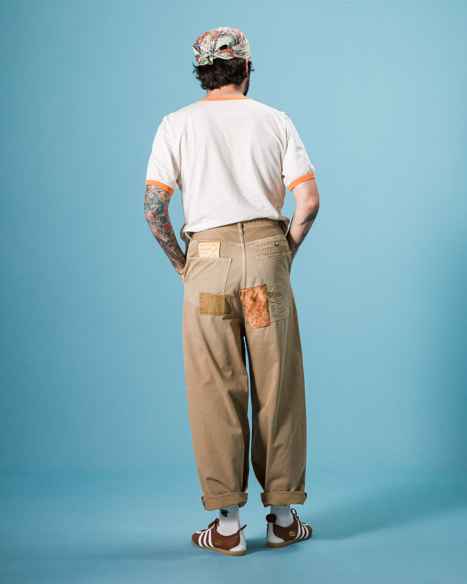 Kapital KATSURAGI PORT Baggy Pants(Champetre Remake) - Beige