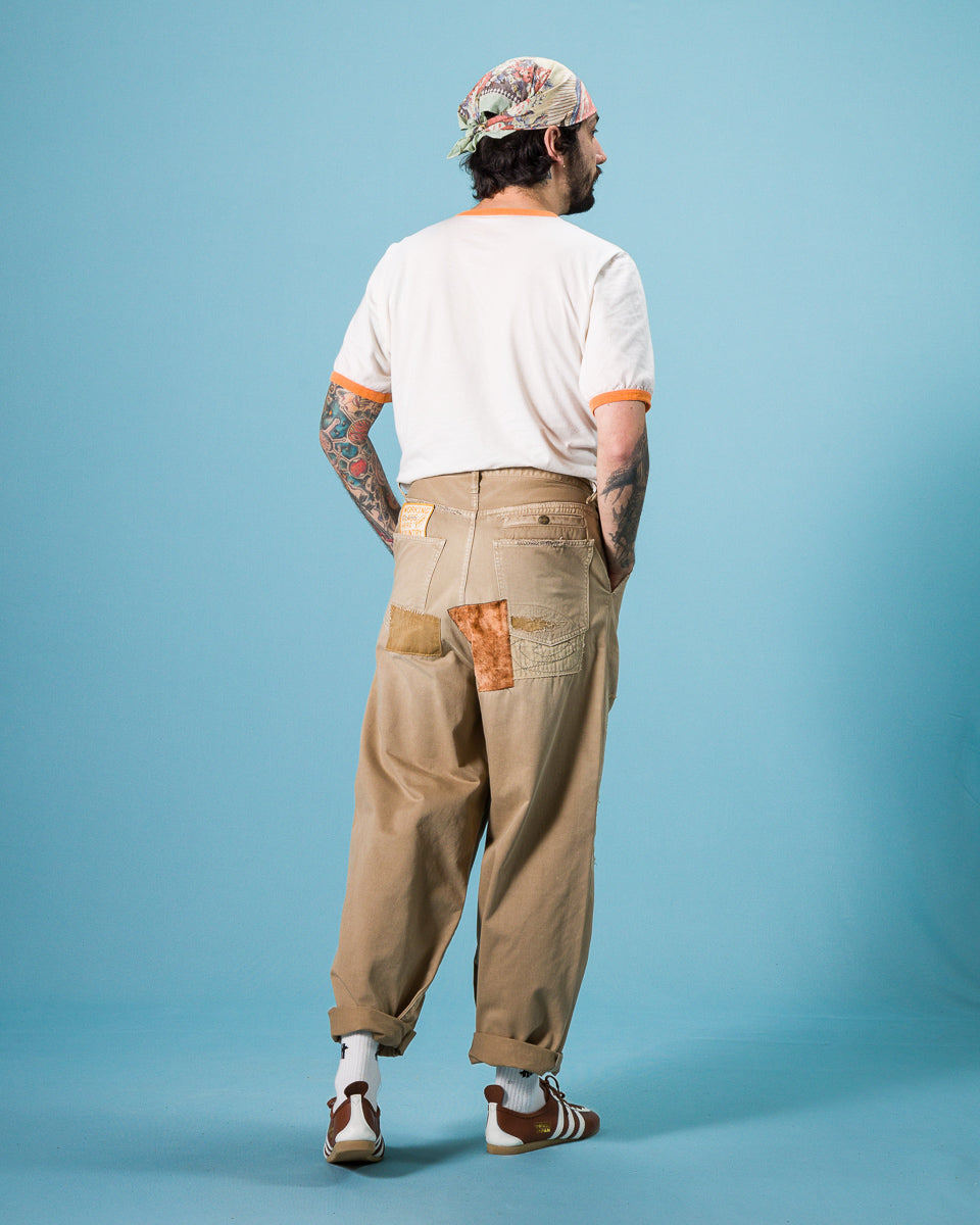 Kapital KATSURAGI PORT Baggy Pants(Champetre Remake) - Beige