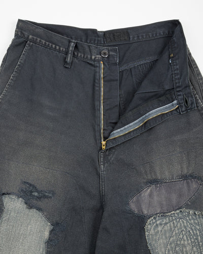 Kapital KATSURAGI PORT Baggy Pants(Champetre Remake) - Black - Standard & Strange