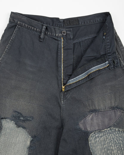 Kapital KATSURAGI PORT Baggy Pants(Champetre Remake) - Black - Standard & Strange