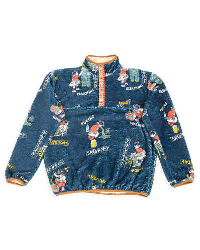 KOUNTRY CALENDAR Fleece Pullover - Navy