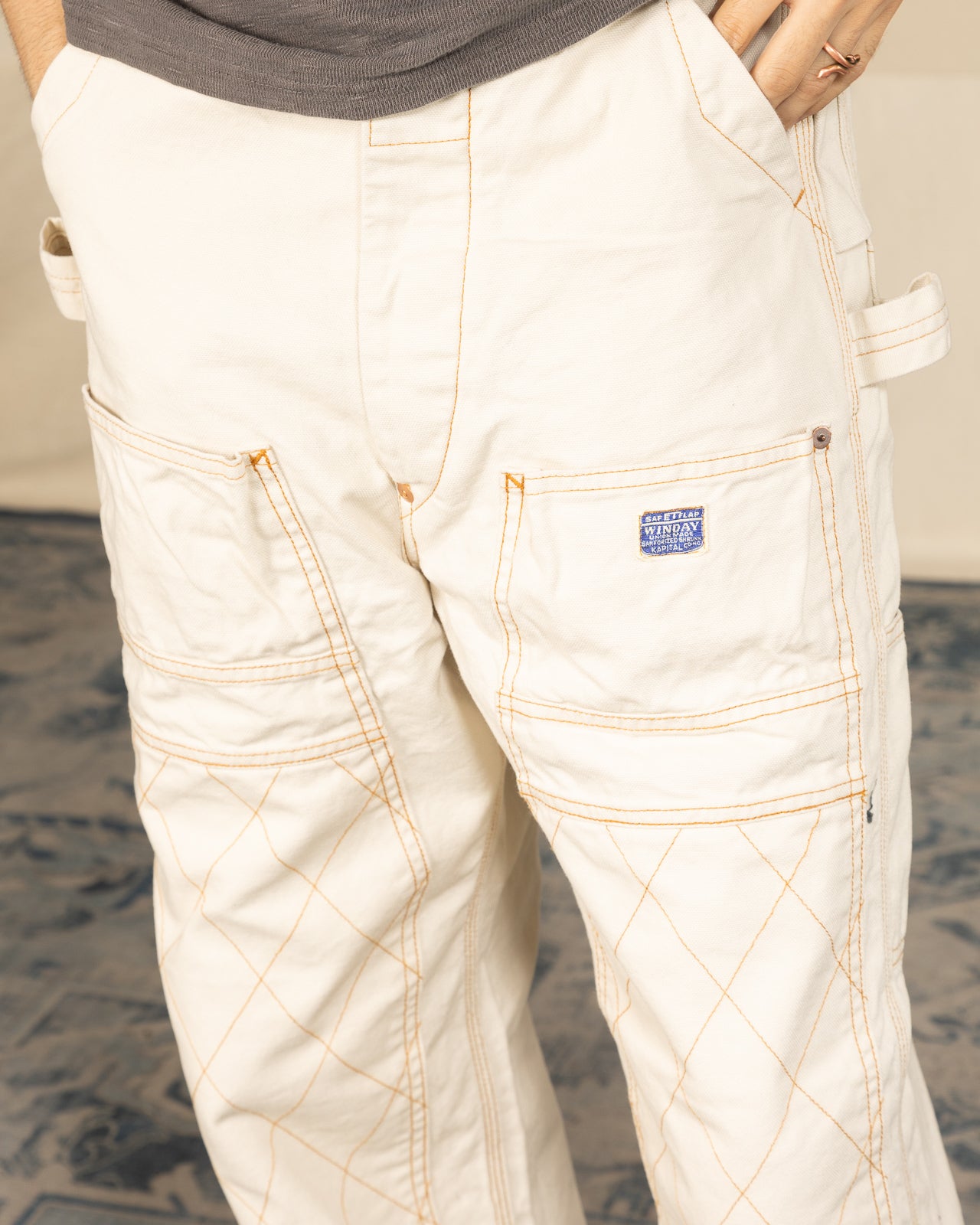 Kapital Light Canvas LUMBER Pants - Ecru - Standard & Strange