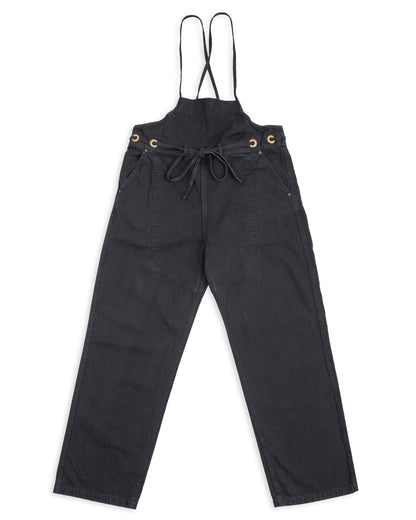 Kapital Light Canvas WELDER Overall - Black - Standard & Strange