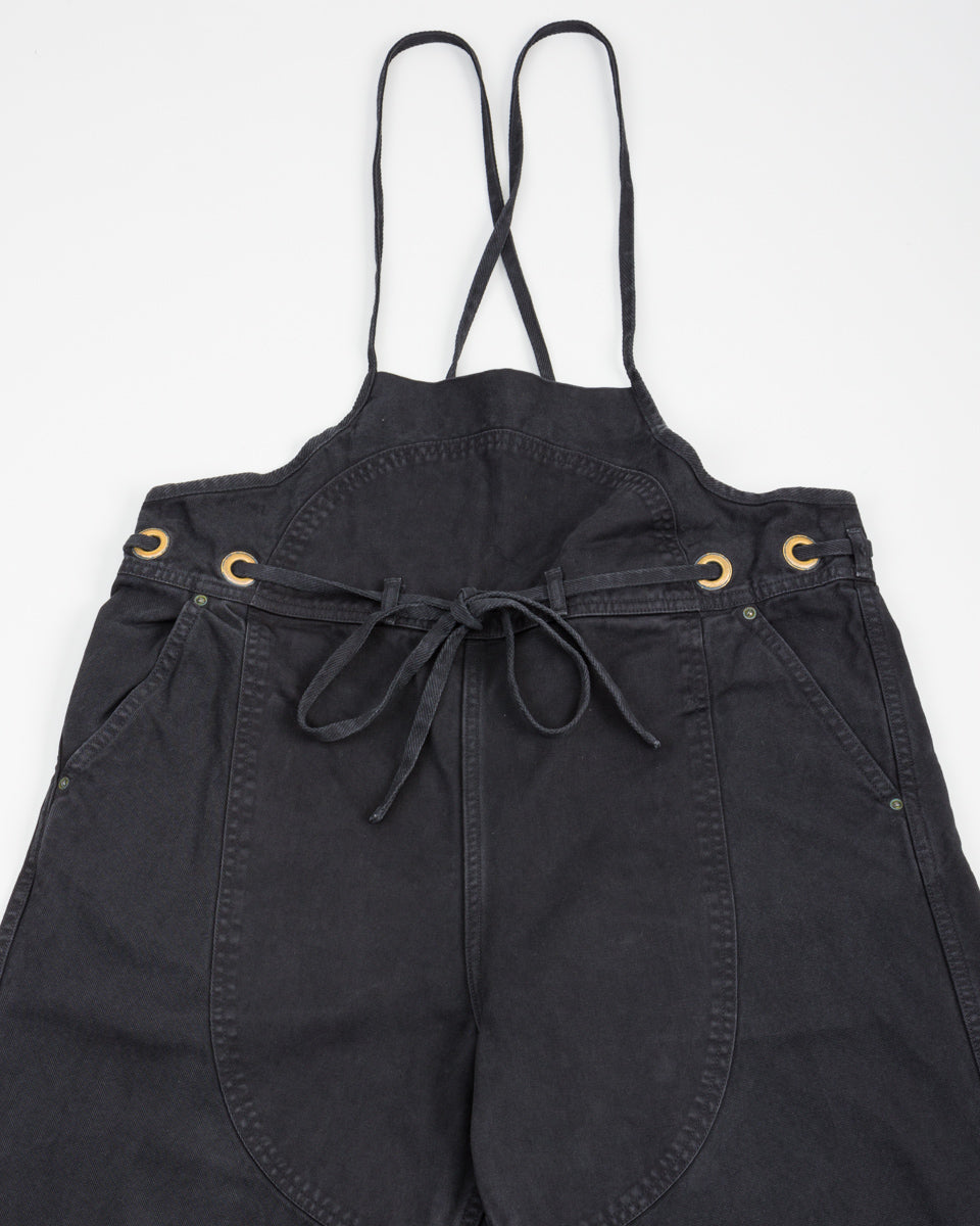 Kapital Light Canvas WELDER Overall - Black - Standard & Strange