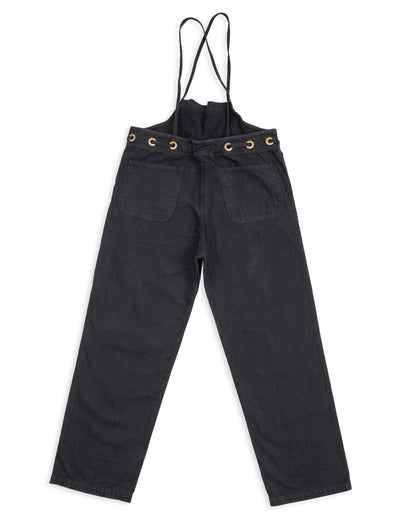 Kapital Light Canvas WELDER Overall - Black - Standard & Strange