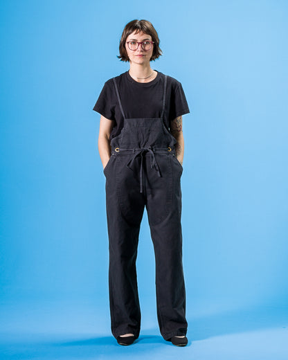 Kapital Light Canvas WELDER Overall - Black - Standard & Strange