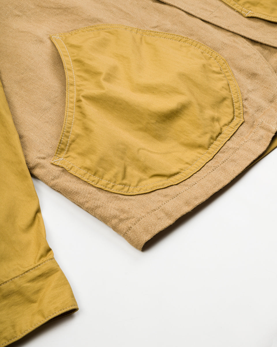 Kapital Linen Chino Cloth x Gabardine RINGOMAN Coverall - Beige