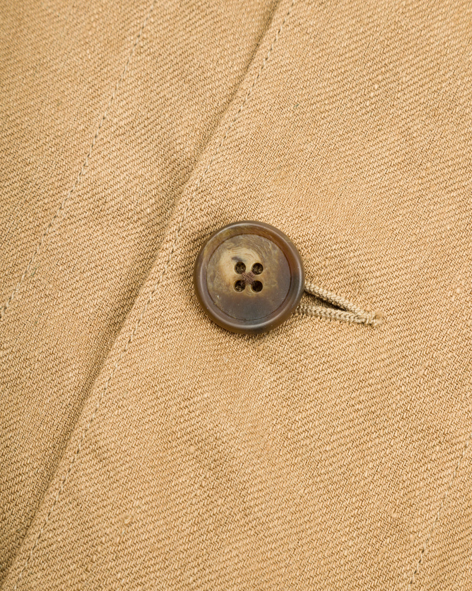 Kapital Linen Chino Cloth x Gabardine RINGOMAN Coverall - Beige