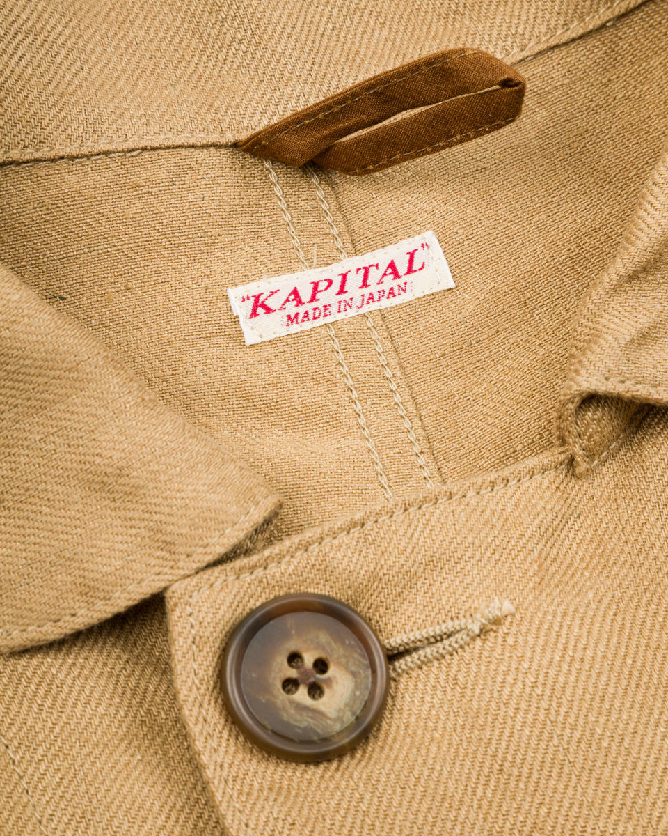 Kapital Linen Chino Cloth x Gabardine RINGOMAN Coverall - Beige - Standard & Strange