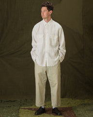 Kapital Linen Clip Shirt - White - Standard & Strange