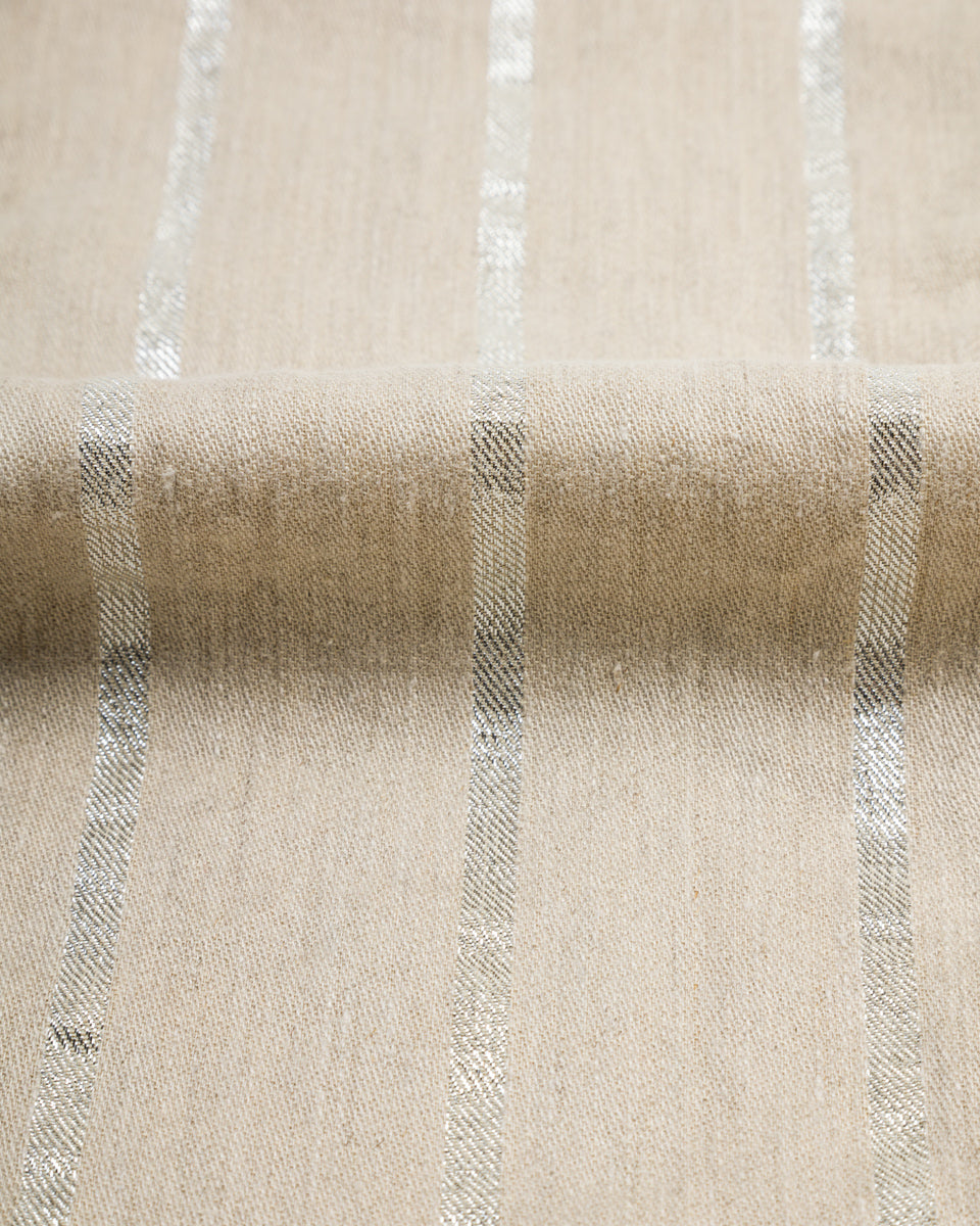 Kapital Linen Glitter PHILLIES Stripe CACTUS Coverall - Ecru - Standard & Strange