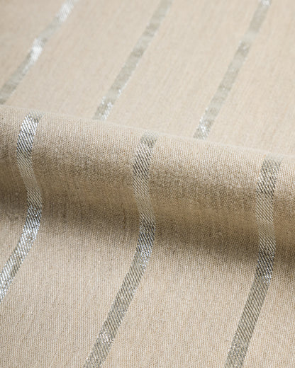 Kapital Linen Glitter PHILLIES Stripe EASY Pants - Ecru - Standard & Strange