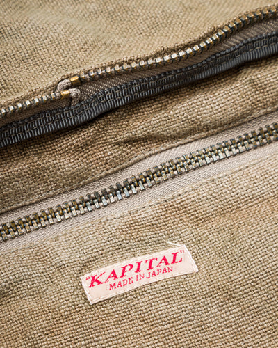 Kapital Linen Heavy Canvas TRANSIT SNUFKIN Bag - Gray F - Standard & Strange