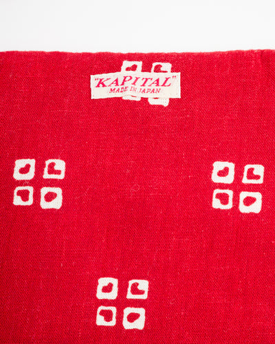 Kapital Linen Rayon Bandana KESA Scarf - Red - Standard & Strange