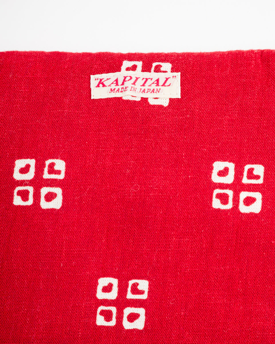 Kapital Linen Rayon Bandana KESA Scarf - Red - Standard & Strange