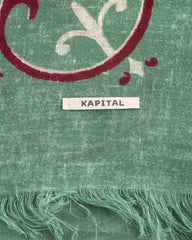 Kapital Linen Rayon Fringe Stole (HAVANANAJA) - Green - Standard & Strange