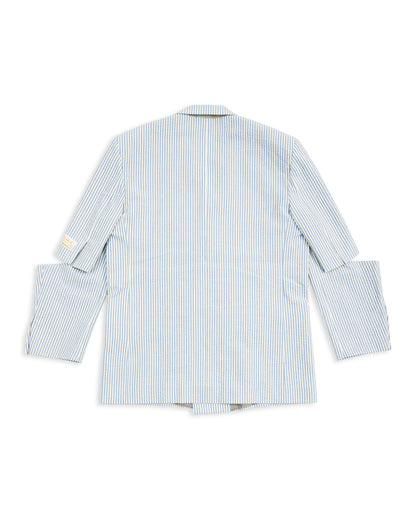 Kapital Seersucker CUT-OUT Elbow W JKT - Sax - Standard & Strange
