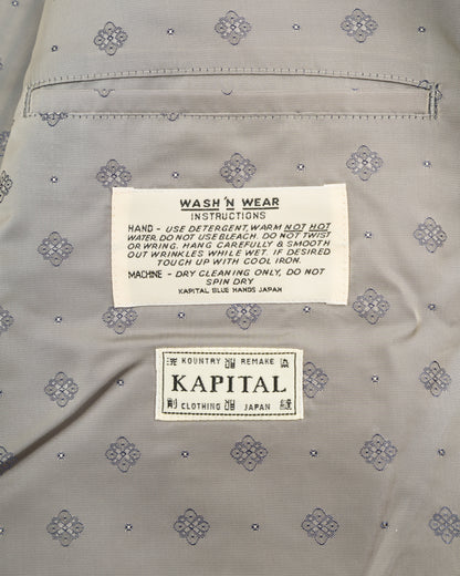 Kapital Seersucker CUT-OUT Elbow W JKT - Sax - Standard & Strange