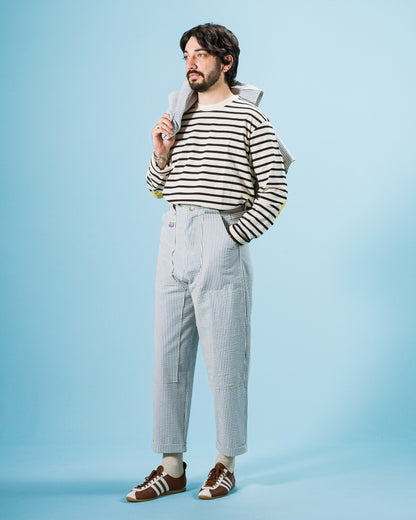 Kapital Seersucker LUMBER SUIT Pants - Sax - Standard & Strange