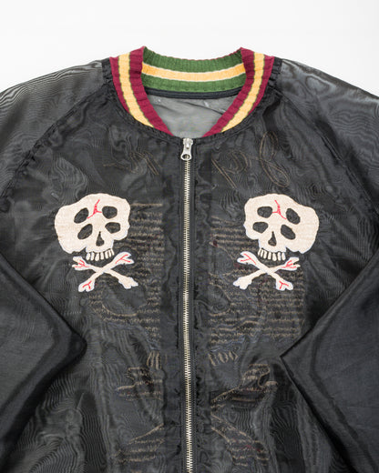 Kapital Sheer Pearl Souvenir JKT (RAIN SKULL) - Black - Standard & Strange