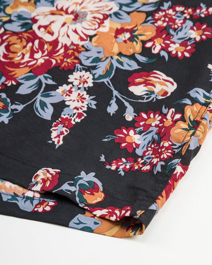 Kapital Silk Rayon CHAMPETRE MARIA WRANGLE Collar Aloha Shirt(Ladies) - Black 1 - Standard & Strange