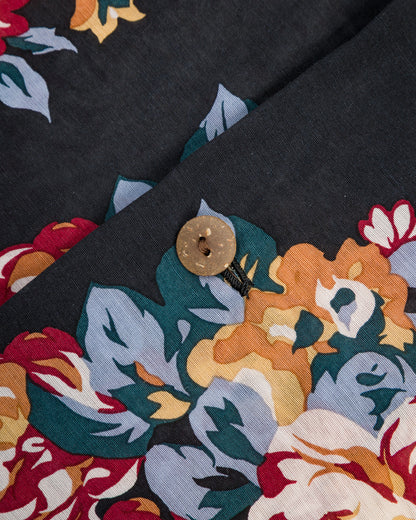 Kapital Silk Rayon CHAMPETRE MARIA WRANGLE Collar Aloha Shirt(Ladies) - Black 1 - Standard & Strange