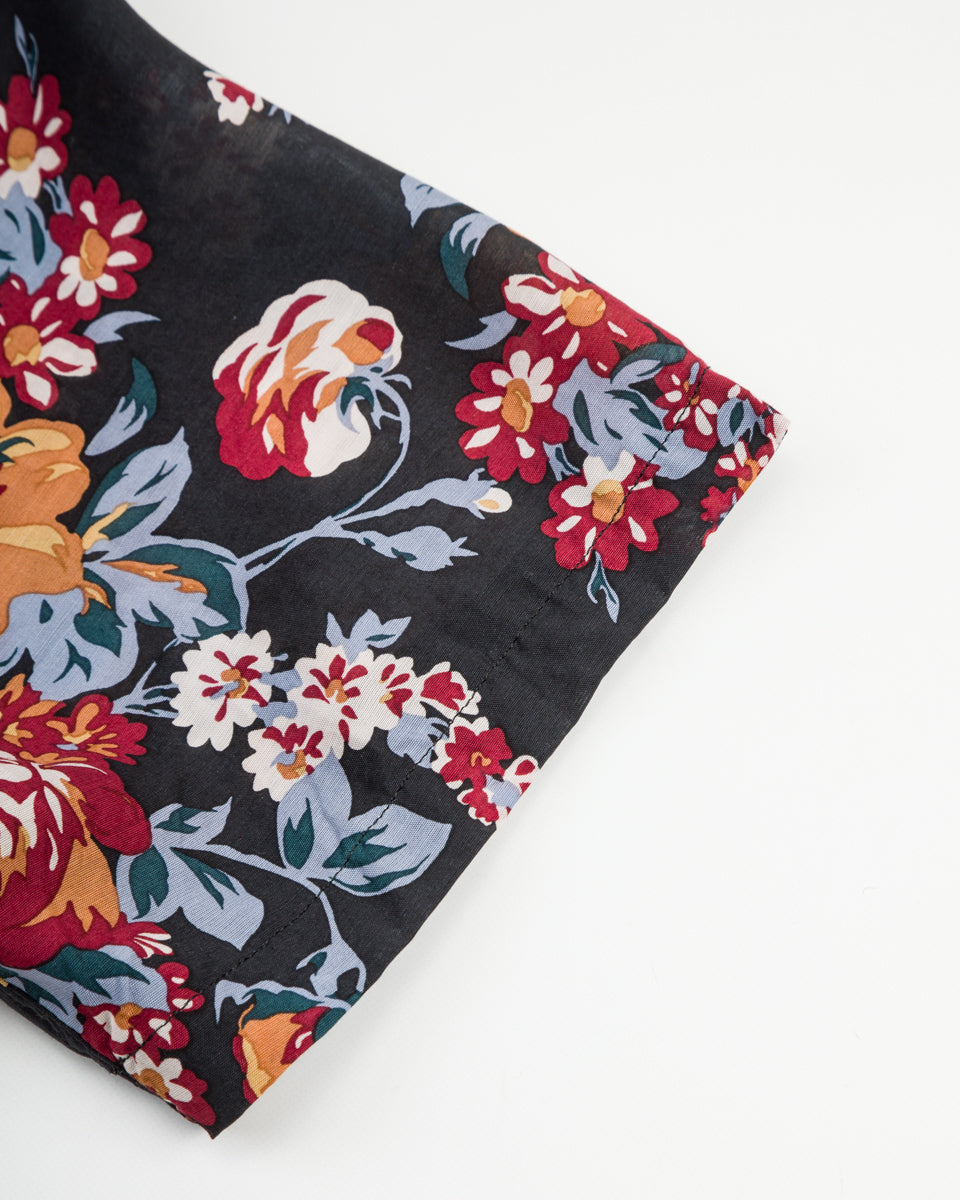 Kapital Silk Rayon CHAMPETRE MARIA WRANGLE Collar Aloha Shirt(Ladies) - Black 1 - Standard & Strange