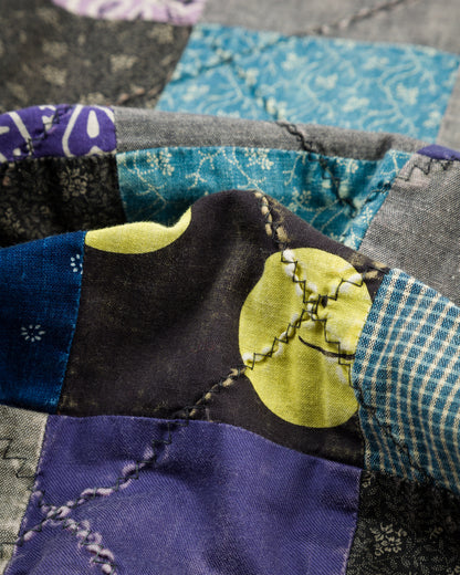 Kapital TOP SWT Knit x PROFILE RAINBOWY Quilt 2 TONES BIG SWEATSHIRT - Gray - Standard & Strange