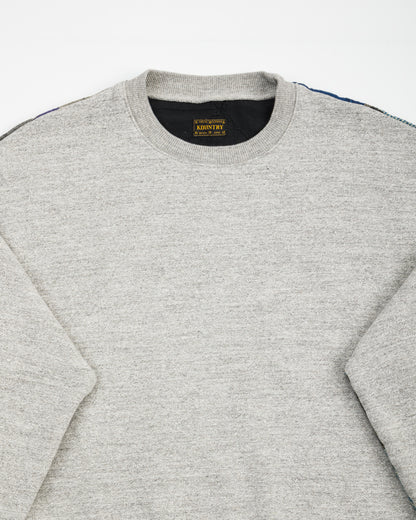 Kapital TOP SWT Knit x PROFILE RAINBOWY Quilt 2 TONES BIG SWEATSHIRT - Gray - Standard & Strange