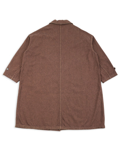 Kapital Twill Aging-Wool CAVALIER Coat - Brown - Standard & Strange