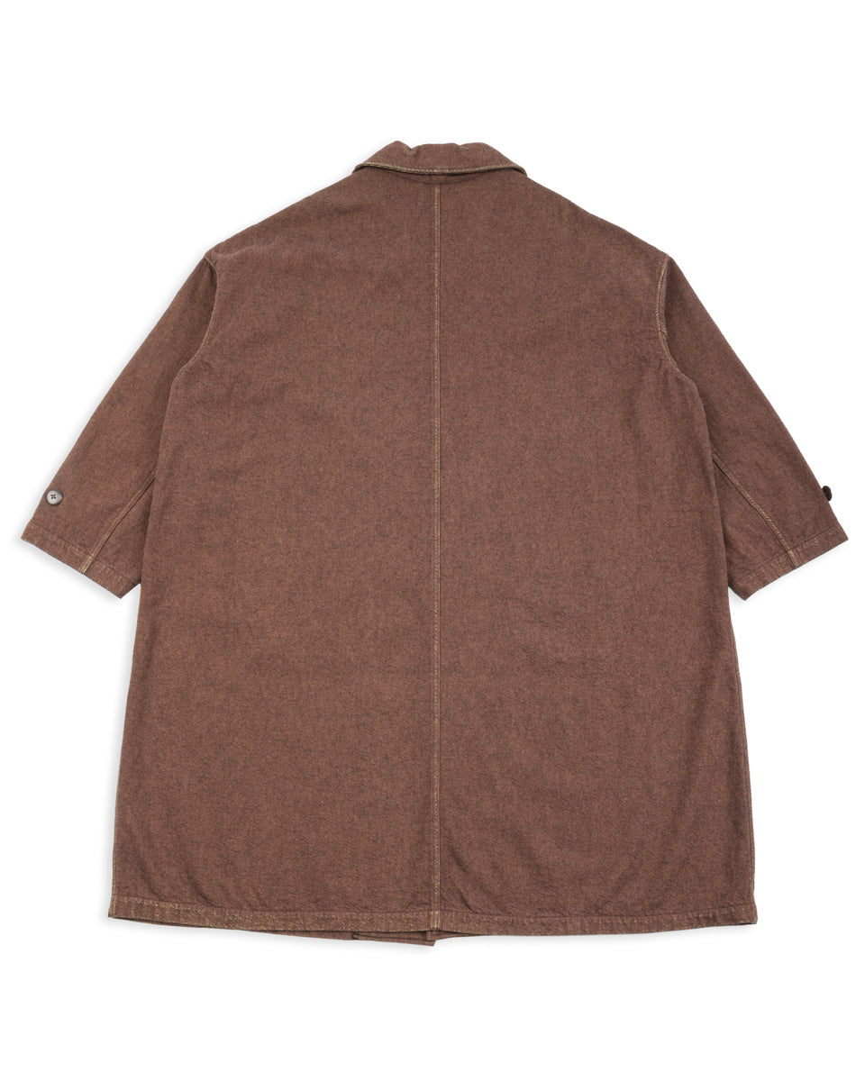 Kapital Twill Aging-Wool CAVALIER Coat - Brown - Standard & Strange